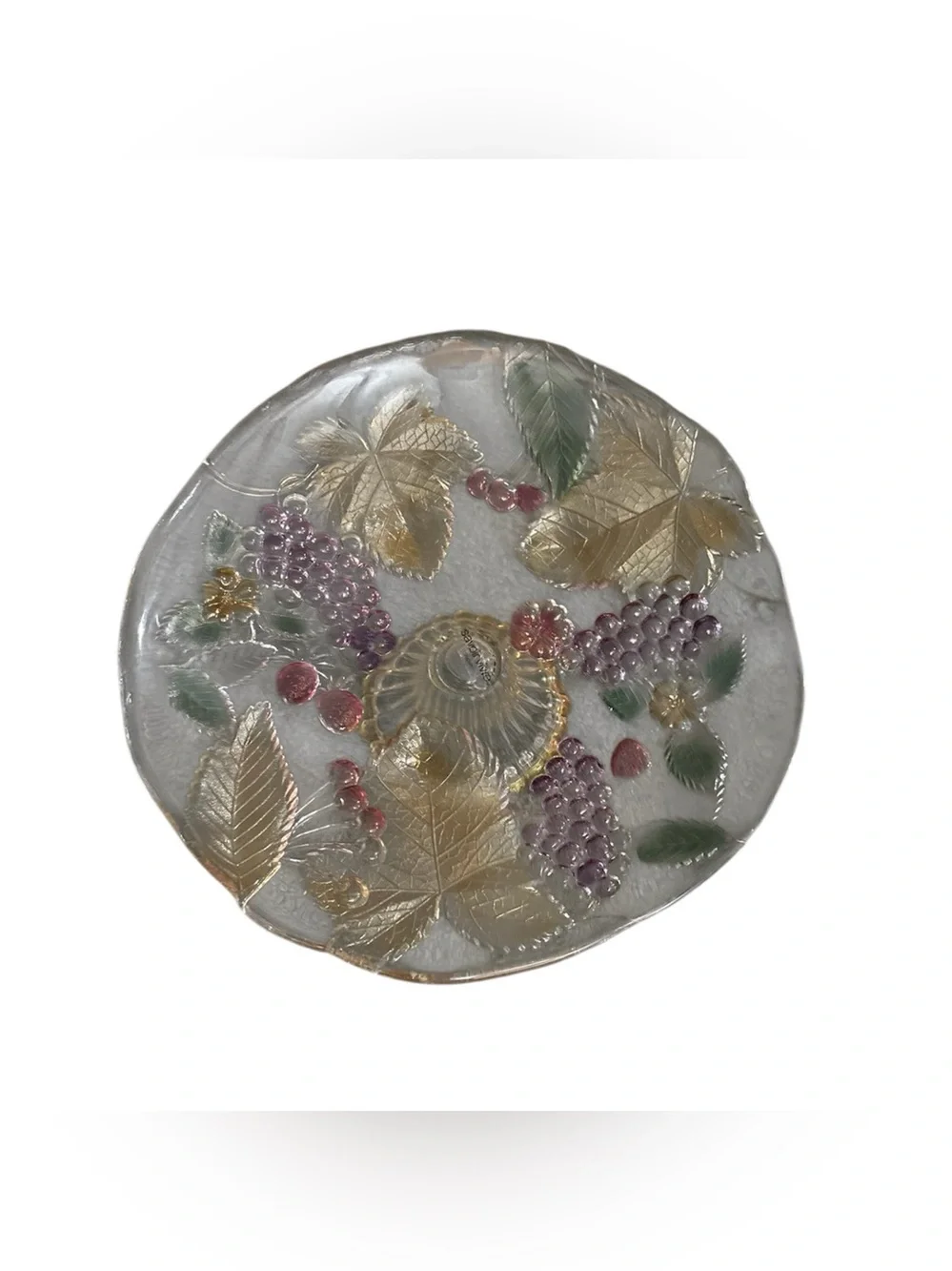 Mikasa Savoir Vivre (Wild Orchard) Fruit / Grape Pedestal Platter 12.5” Japan